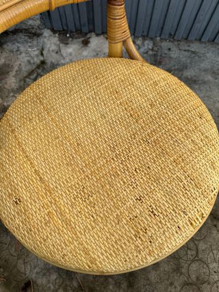 Conjunto dormitorio mimbre y bambú