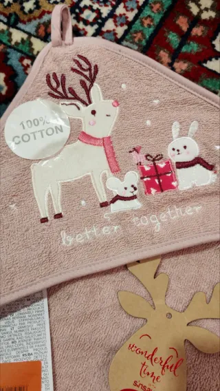 Asciugamano Foxi & Bunny 100% Cotone