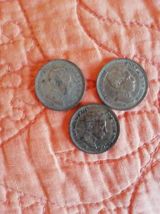 Lote 3 monedas antiguas
