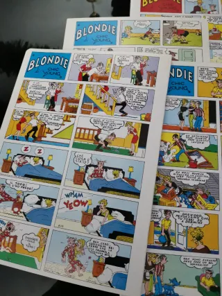 Lotto 4 quaderni scuola vintage BLONDIE 1970 new