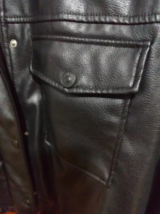Chaqueta H&M Negra Efecto Piel Nueva