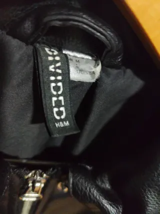 Chaqueta H&M Negra Efecto Piel Nueva