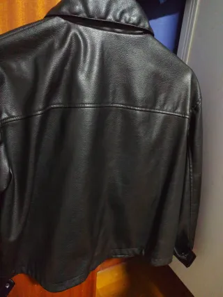Chaqueta H&M Negra Efecto Piel Nueva