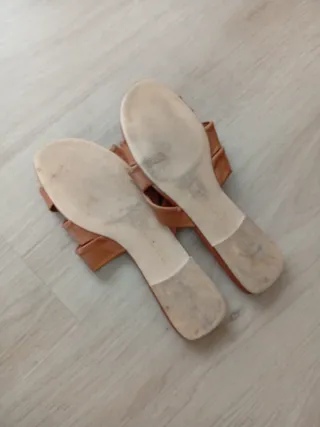Sandalias Zara Talla 40 Mujer Marrón