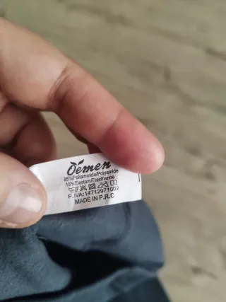 Collant grigio felpato taglia unica