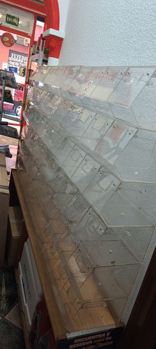 Vitrina expositora metacrilato. Tres piezas x24