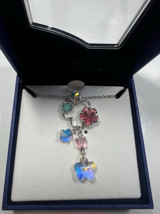 Collar Swarovski Sweet Blossom Flores Multicolor