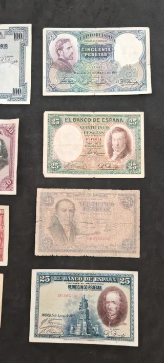 003 Lote Billetes Españoles Pesetas Banco de Españ