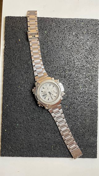 Reloj Casio Illuminator Cronógrafo Plata Blanco