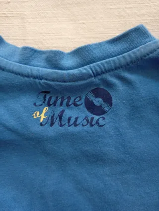 T-shirt baby Fagottino blu con scritta Cool Jazz