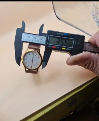 Orologio vintage Seiko oro e marrone