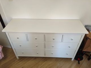 Cómoda Hemnes 8 cajones Ikea Blanca
