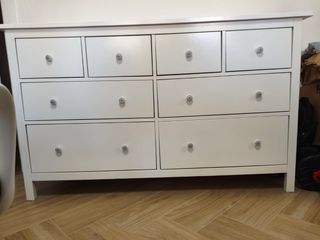 Cómoda Hemnes 8 cajones Ikea Blanca