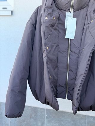 Chaqueta acolchada Zara marrón. Nueva sin estrenar