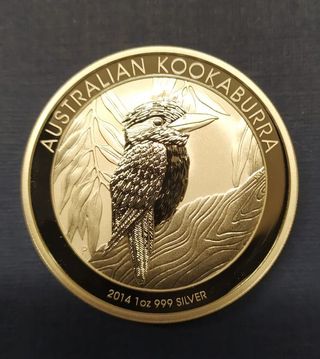 Australia -Kookaburra argento PROOF -anno 2014
