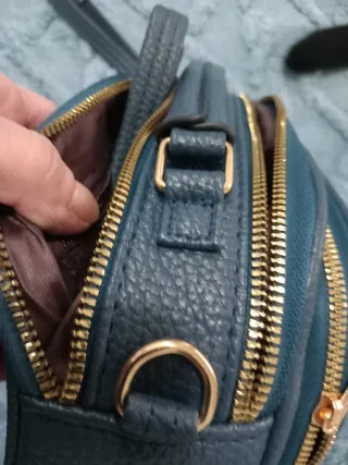 Borsetta tracolla Kekace blu e oro