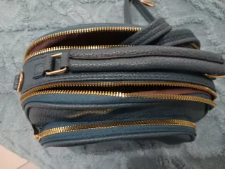 Borsetta tracolla Kekace blu e oro