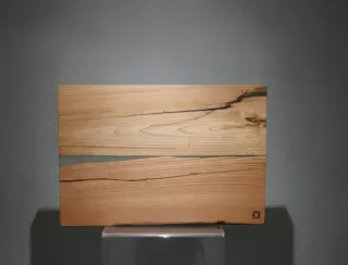 Tagliere River castagno e resina