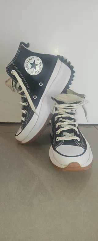 Converse All Star Botas Negras Blancas