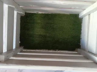 Caja de almacenaje de madera gris