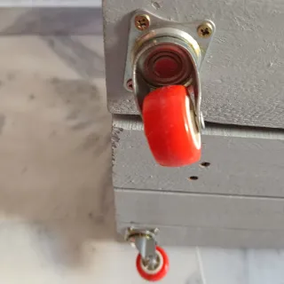 Caja de almacenaje de madera gris