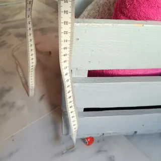 Caja de almacenaje de madera gris