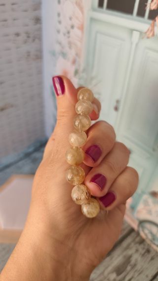 Pulsera de citrino natural 10mm