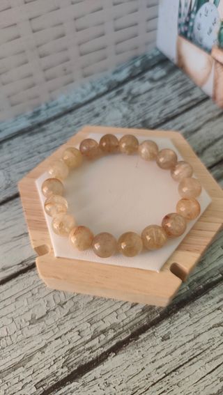 Pulsera de citrino natural 10mm