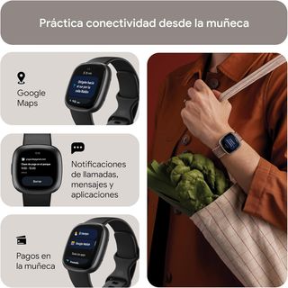 Fitbit Versa 4 Smartwatch Negro