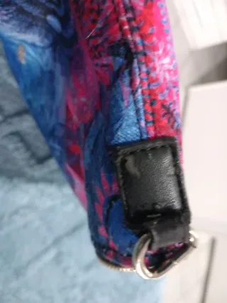 Trousse Desigual floreale blu e rosa