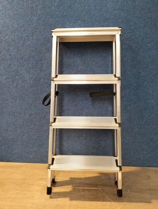 SONGMICS Escalera Plegable de Aluminio 4 Peldaños