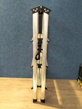 SONGMICS Escalera Plegable de Aluminio 4 Peldaños