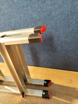 SONGMICS Escalera Plegable de Aluminio 4 Peldaños