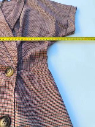 Vestido cruzado pata de gallo.