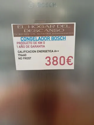 CONGELADOR VERTICAL BOSCH INOX