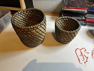 Cestas Nido IKEA Mimbre y Madera