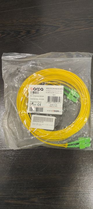 Patch Cord Barpa OS2 15m SC/APC Duplex