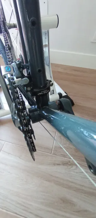 Bicicleta con rodillo