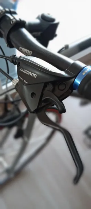 Bicicleta con rodillo