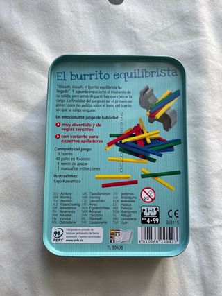 Juego de mesa El burrito equilibrista HABA