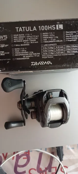 Carrete Daiwa Tatula 100HS L 7.3:1