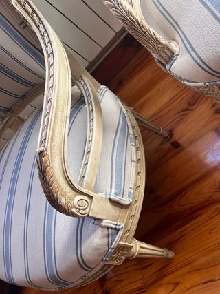 Coppia di poltrone Luigi XVI in riproduzione, URGENTE