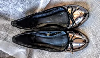 Zapatos planos Seaside plateados talla 38