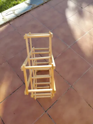 Botellero plegable madera 8 botellas