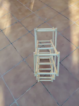 Botellero plegable madera 8 botellas