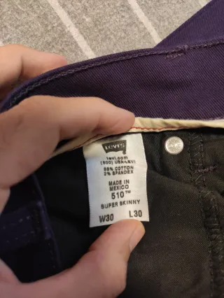 Pantalones Levis Skinny Morados