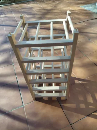 Botellero de madera para 18 botellas