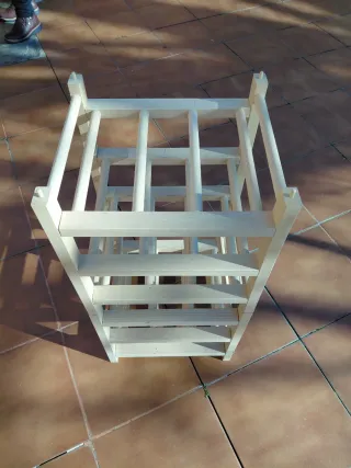 Botellero de madera para 18 botellas