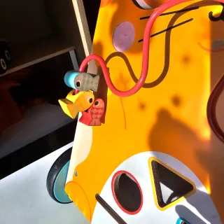 Janod Carrello Attività Gatto Legno