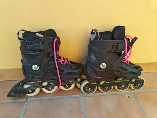Patines Freeskate Twister 80 Negro Mujer